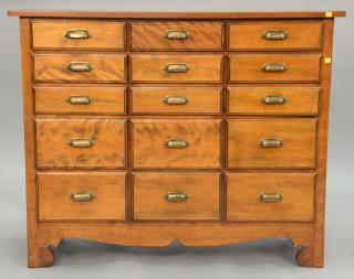 Appraisal: Cabinet apothecary of fifteen drawers ht in wd in dp