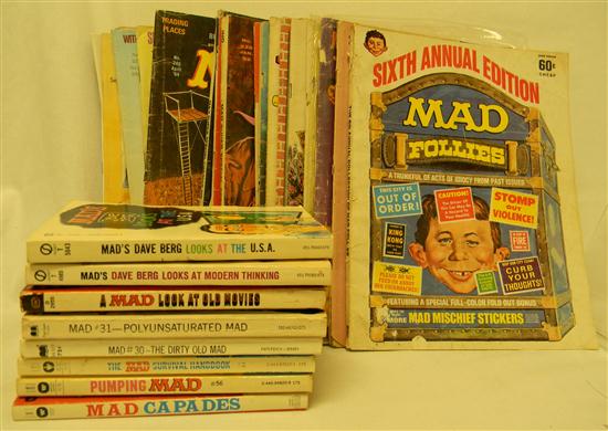 Appraisal: MAD Magazines thirty one MAD Magazines from MAD Follies th