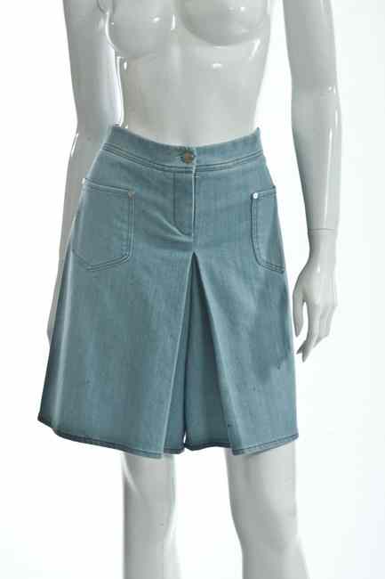 Appraisal: CHANEL DENIM CULOTTE SKIRT Spring size new with tags Shorts