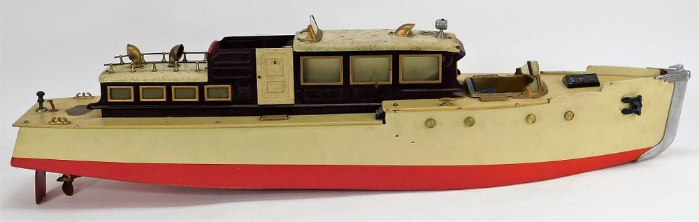 Appraisal: Orkin Craft Key Wind Cabin Cruiser Toy Yacht United States