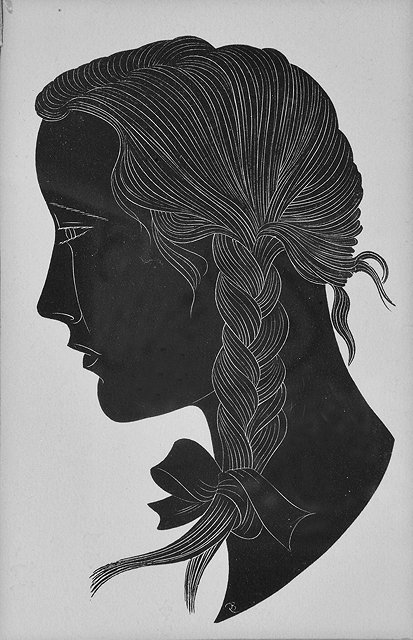 Appraisal: Eric Gill British - The Plait portrait of Petra the