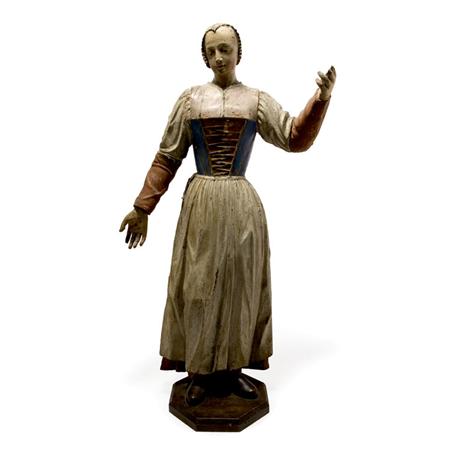 Appraisal: Northern European Wood Standing Figure Estimate -