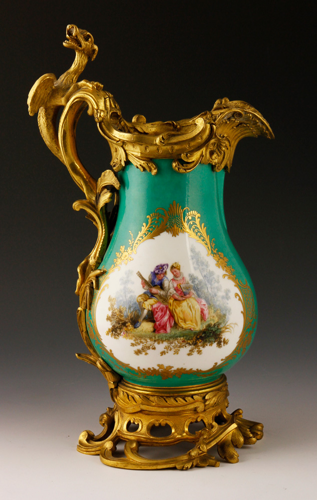 Appraisal: - Late th C Sevres Pitcher Late th century Sevres