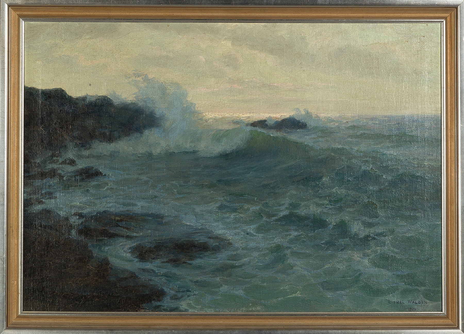 Appraisal: Lionel Walden American - Seascape Signed lower right Lionel Walden