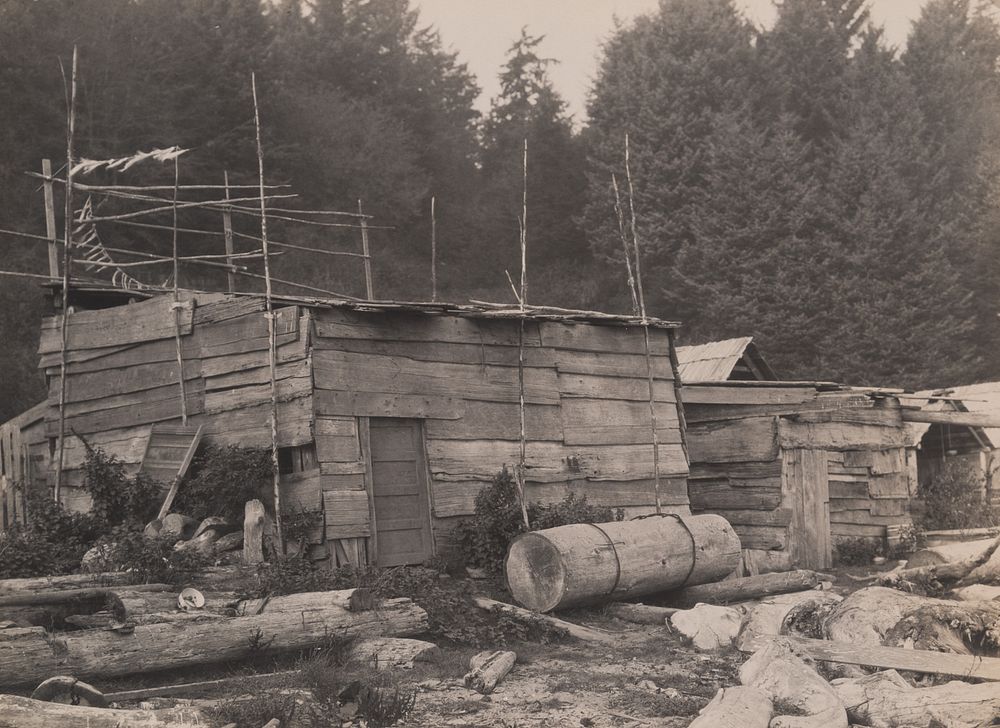 Appraisal: Edward Curtis Old Houses - Neah Bay Edward S Curtis