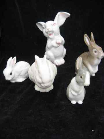 Appraisal: Collection of Rabbit Figurinesincluding Cybus Rosenthal B G and Nao