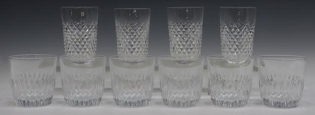 Appraisal: lot of Glass barware including Waterford cut crystal flat tumblers