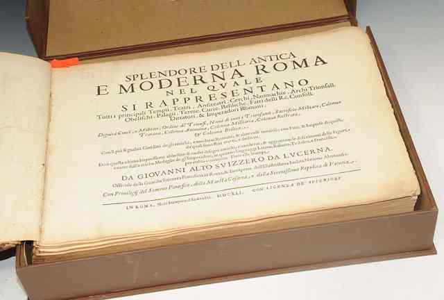 Appraisal: LAURI Jacobi Splendore Dell Antica e Moderna Roma Da Giovanni