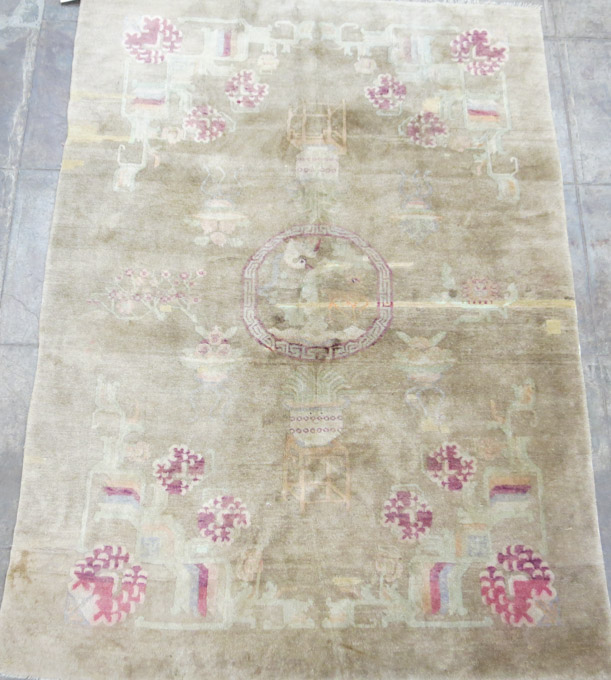 Appraisal: CHINESE NICHOLS CARPET Nichols Super Yarn Carpets Factory founded by