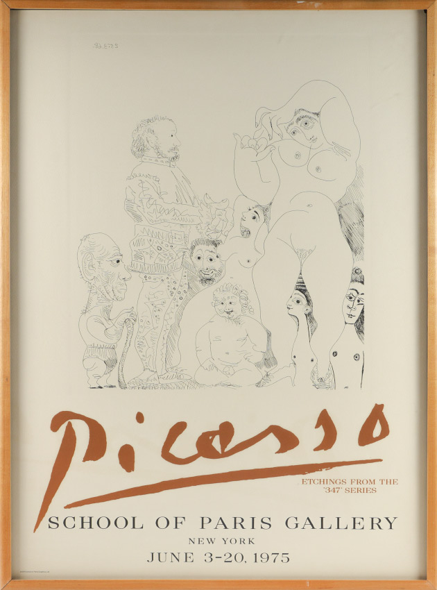 Appraisal: PABLO PICASSO ETCHING POSTER FOR SERIES Done for the School