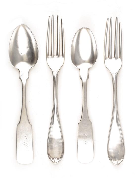 Appraisal: Southern coin silver flatware Radcliffe Guignard and W Gregg Columbia