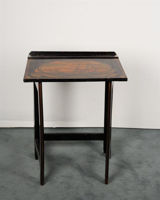 Appraisal: An Unusual Folding Writing Table having gate legs to support