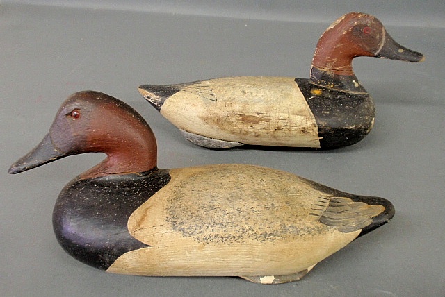 Appraisal: - Two canvasback decoys Eastern Shore MD makers unknown Each