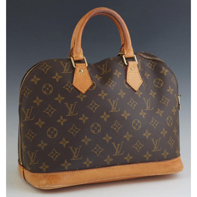 Appraisal: Louis Vuitton Alma PM Shoulder Bag in a brown monogram