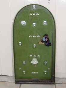 Appraisal: A large bagatelle board complete with balls circa x cm