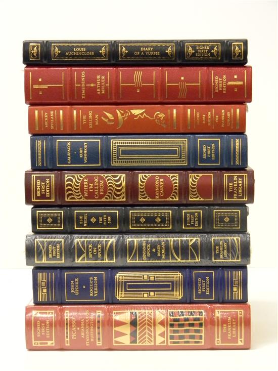 Appraisal: BOOKS eleven pieces Franklin Library-signed first editions Spillane ''The Killing