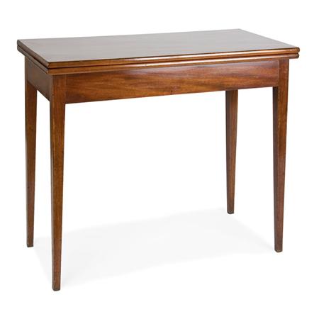 Appraisal: Federal Mahogany Fold-Over Card Table Estimate -