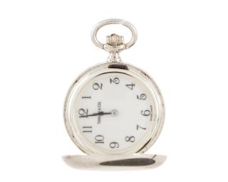 Appraisal: Tiffany Co Sterling Silver Cased Pocket Watch Tiffany Co American