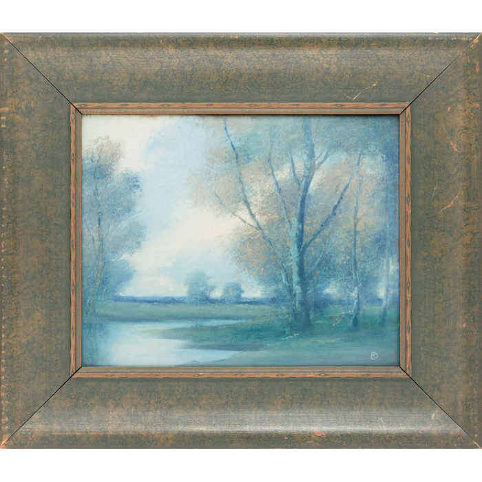 Appraisal: Nice Rookwood plaque Vellum glaze with a colorful landscape titled