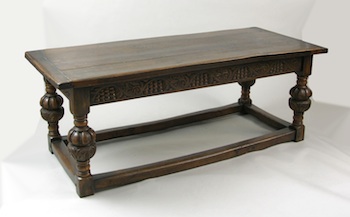 Appraisal: An English Style Tavern Table ca Early th Century In