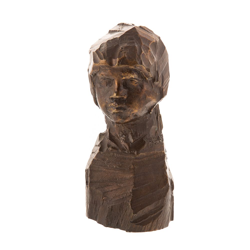 Appraisal: Bronze Bust of Child dated signed Arrowsmith Fenn ' in