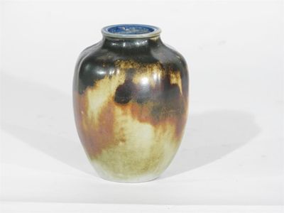 Appraisal: A Martin Brothers stoneware gourd vase covered in a bronze