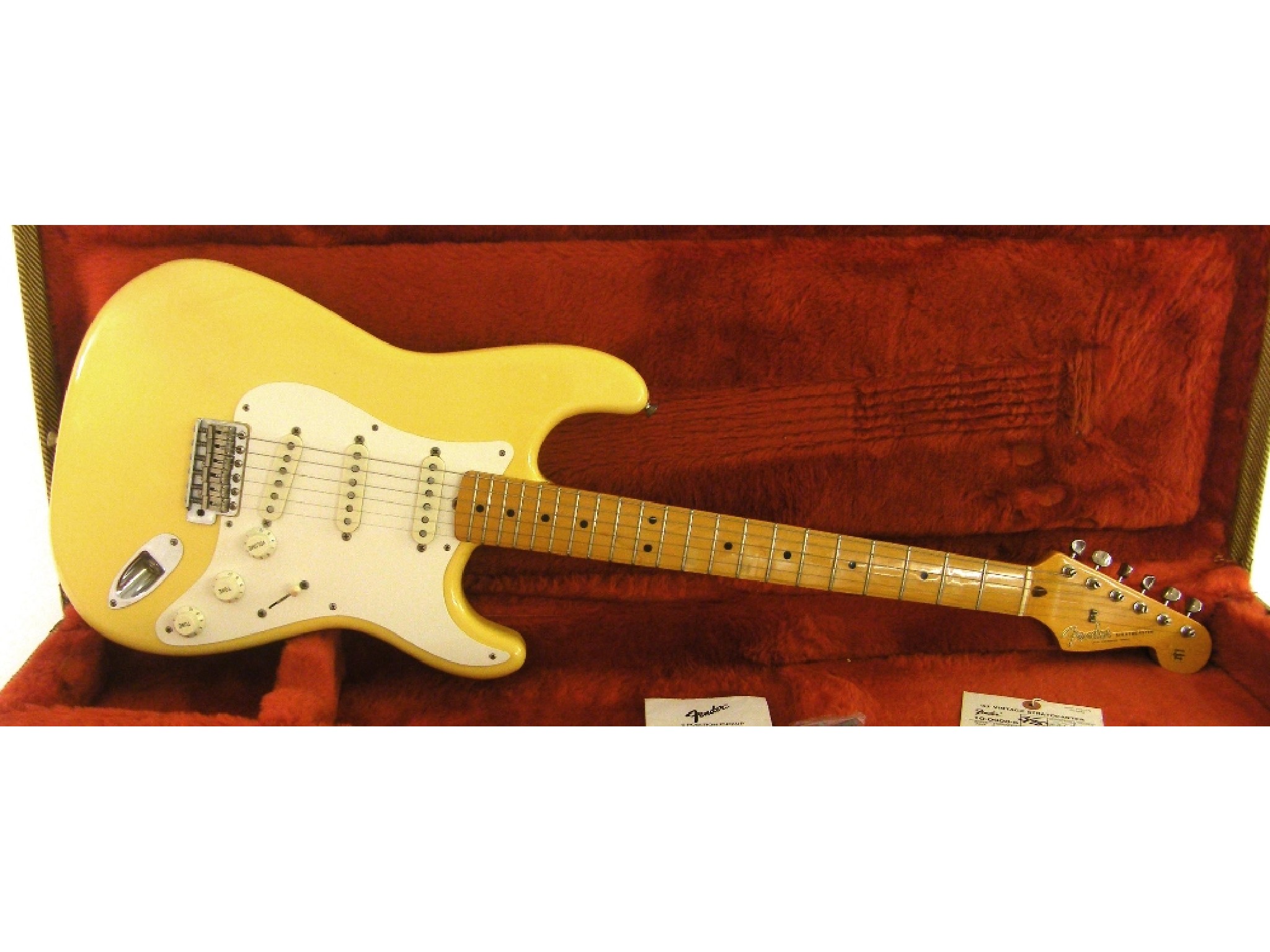 Appraisal: s Fender Vintage series ' Stratocaster electric guitar made in