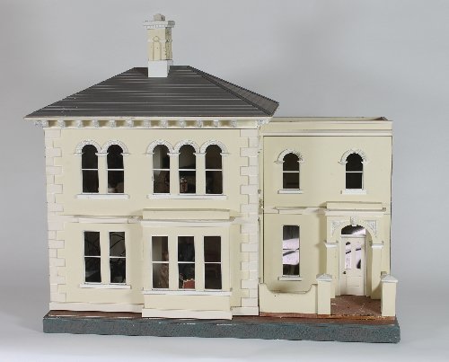 Appraisal: A th Century dolls' house of Regency style cm wide