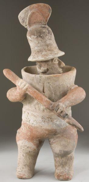 Appraisal: Pre-Columbian Nayarit Pottery Warrior Mexico rd century B C -