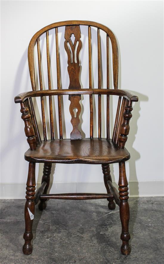 Appraisal: Sale Lot An English Windsor Arm Chair th century Height