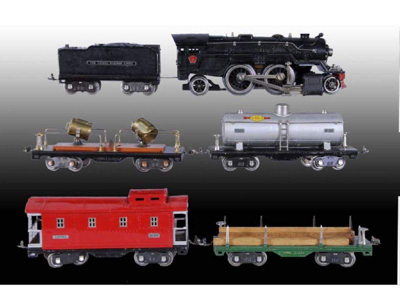 Appraisal: -Piece Lionel Standard Gauge Freight Train Description Includes engine and