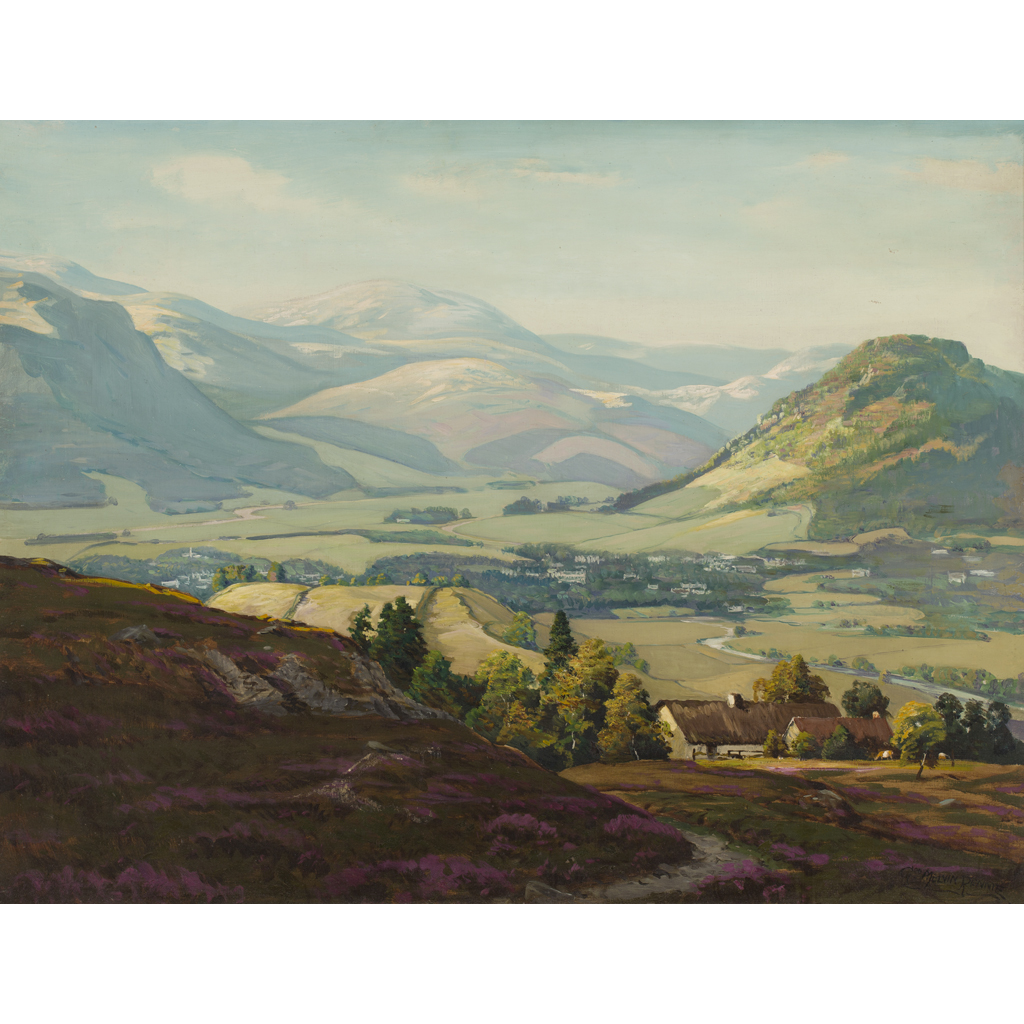 Appraisal: GEORGE MELVIN RENNIE SCOTTISH - BRAEMAR FROM MORRONE Signed oil