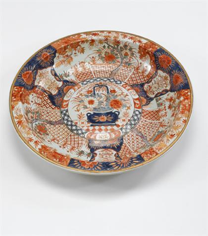 Appraisal: Monumental Japanese imari charger late th century Of slightly rounded