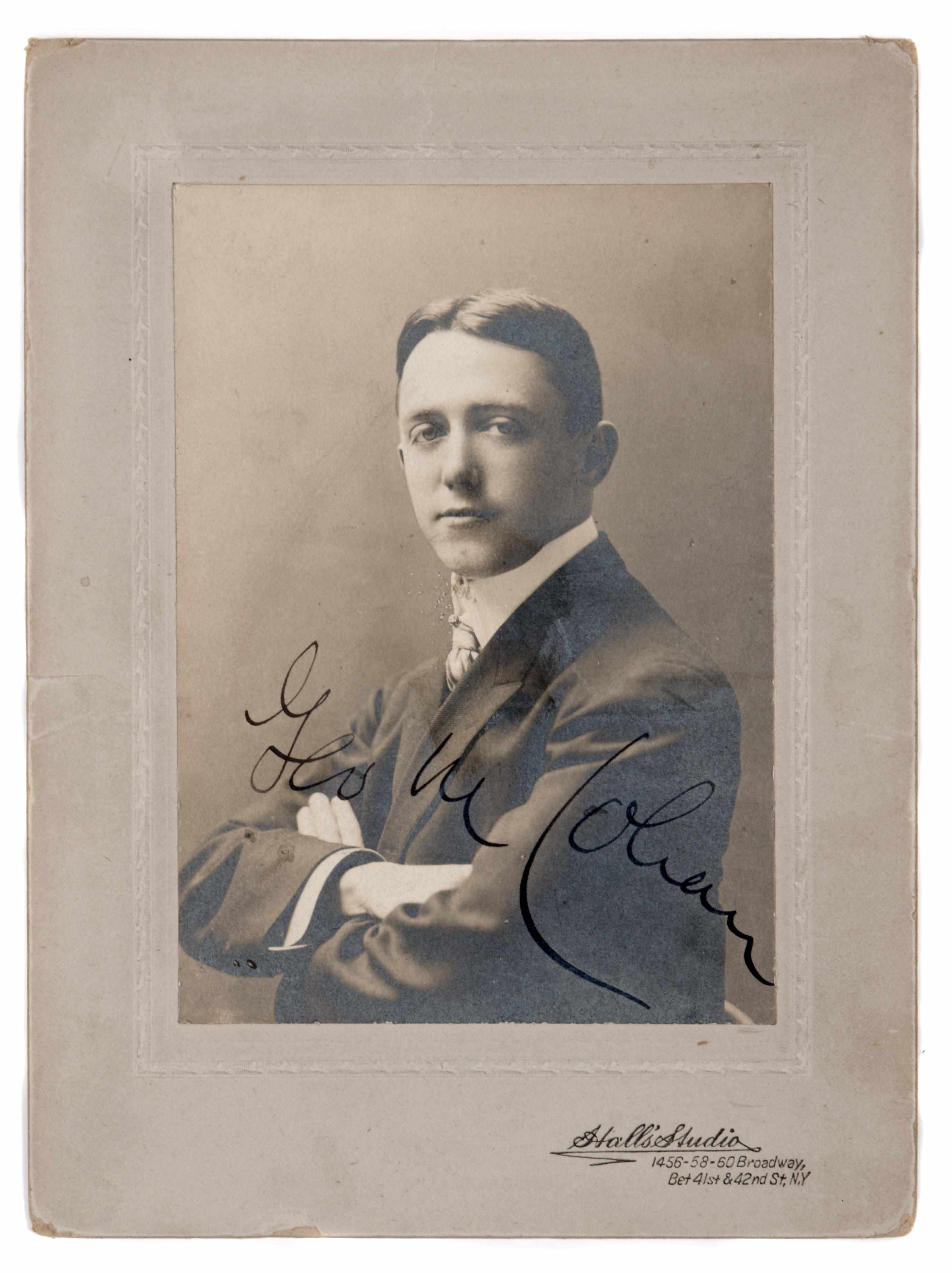 Appraisal: George M Cohan manuscript and signed photograph Autograph Manuscript Signed