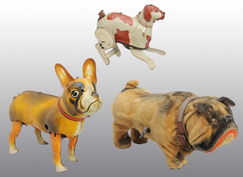 Appraisal: Lot of Dog Wind-Up Toys Description German Working Includes one