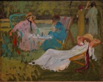 Appraisal: Louis Abel-Truchet French - Oil on wood panel signed Abel