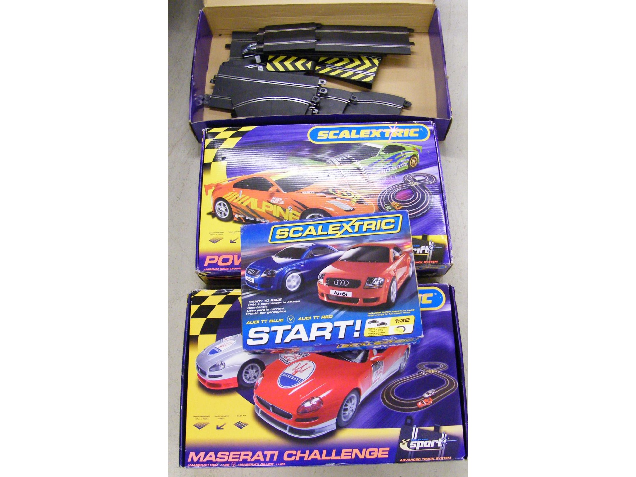 Appraisal: Scalextric drift slot car racing set boxed Scalextric Maserati racing