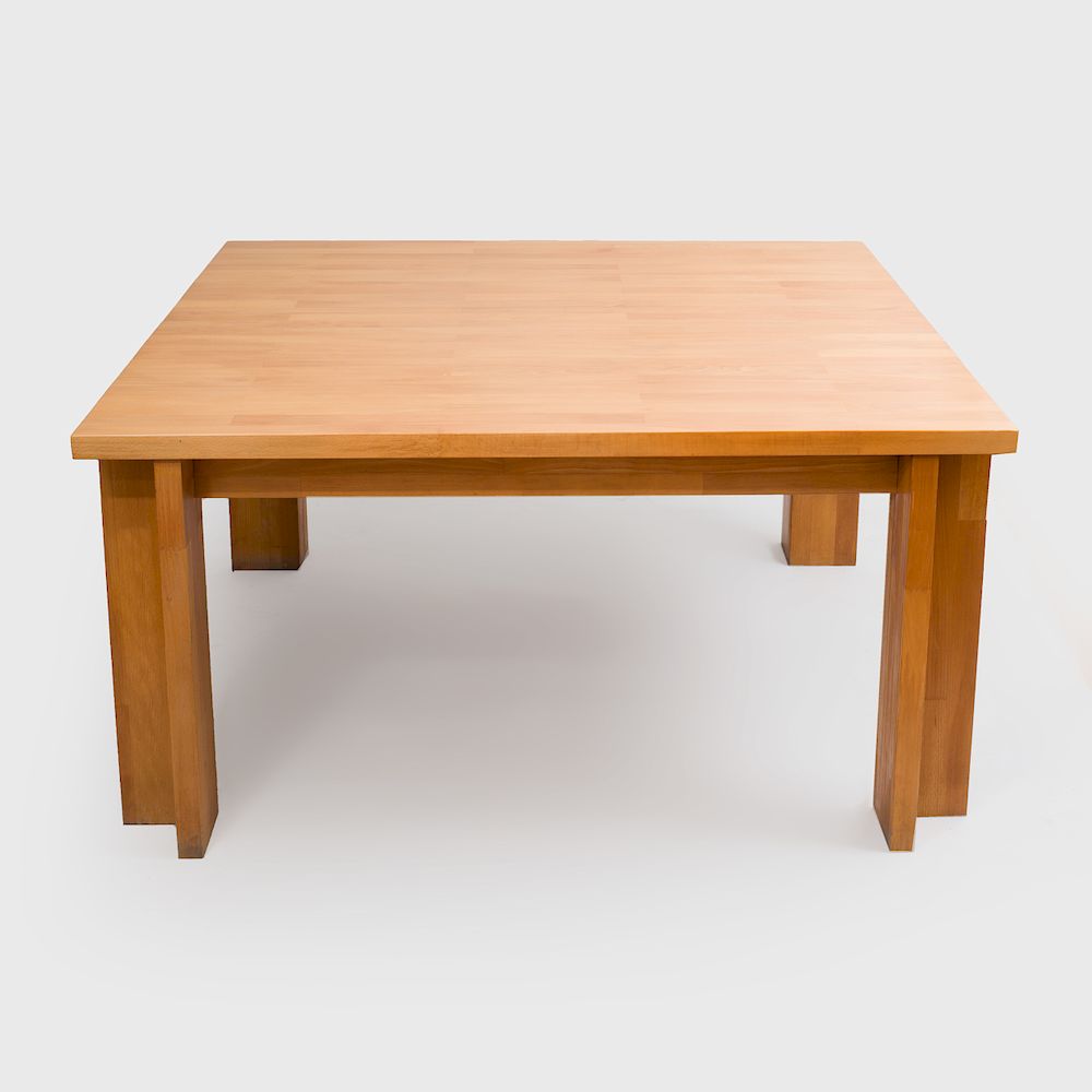 Appraisal: De Padova Oak Table x x in Condition There is