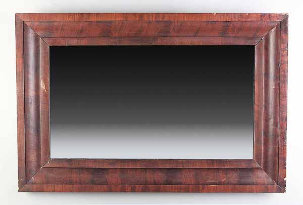 Appraisal: An American Classical Mahogany Mirror cove-molded and paneled frame height