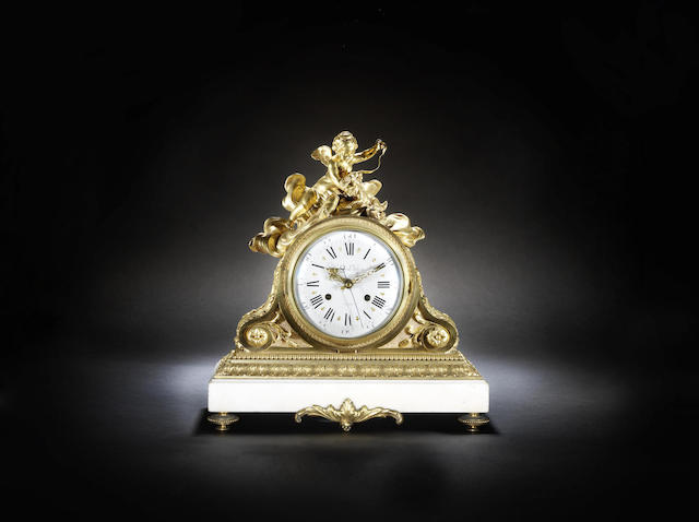 Appraisal: A fine quality late th century French ormolu and marble