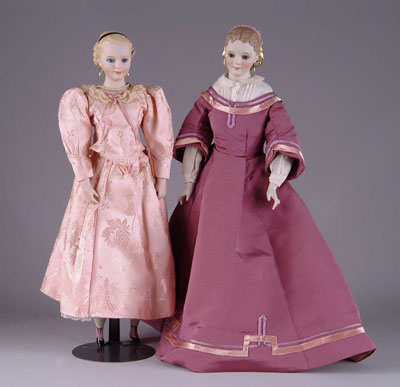 Appraisal: PAIR OF LITTLE WOMEN BY MARTHA THOMPSON Another pair from