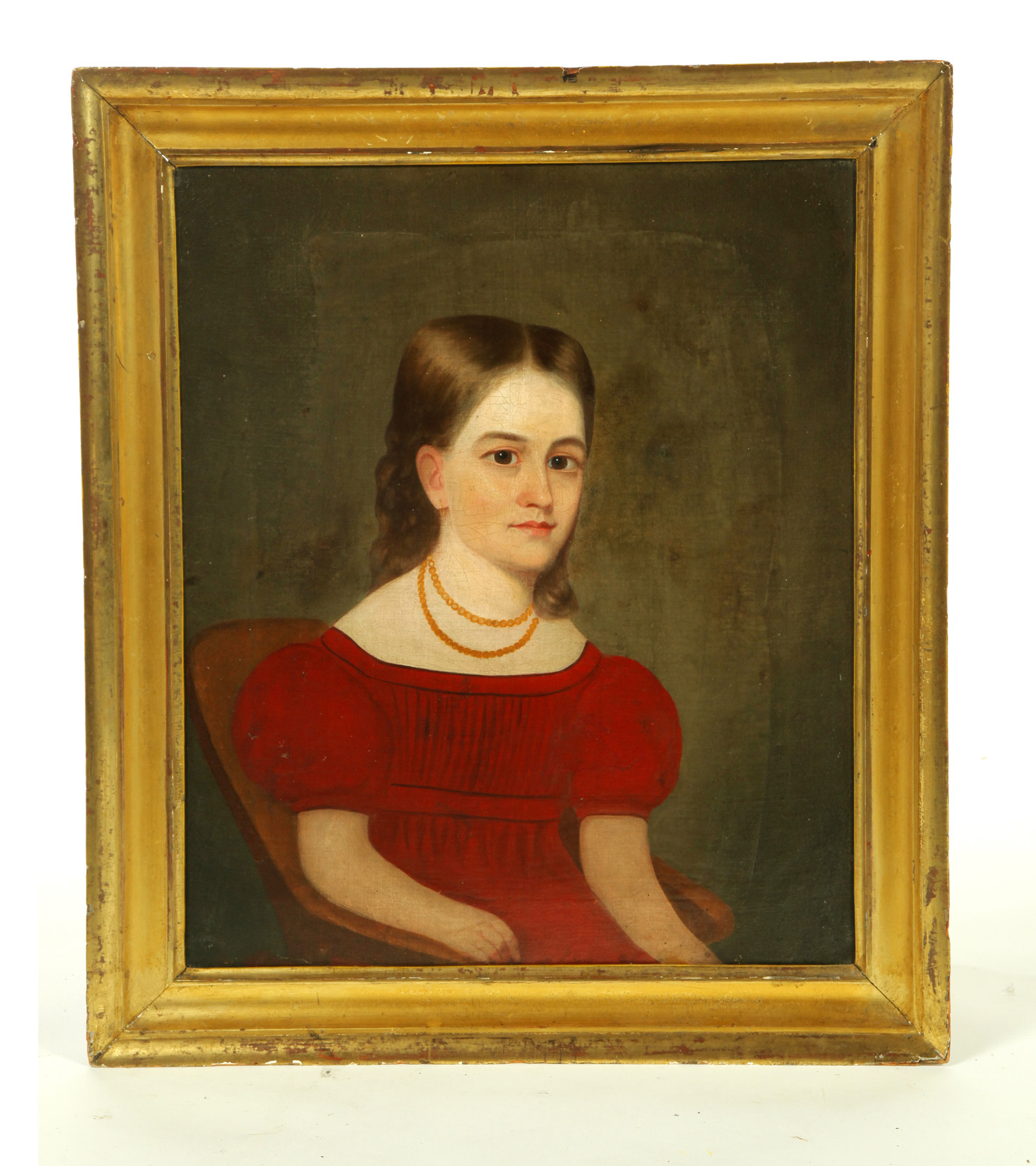 Appraisal: PORTRAIT OF A GIRL ATTRIBUTED TO AMMI PHILLIPS NEW YORK