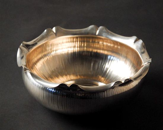 Appraisal: A German Silver Arts and Crafts Bowl having a shaped