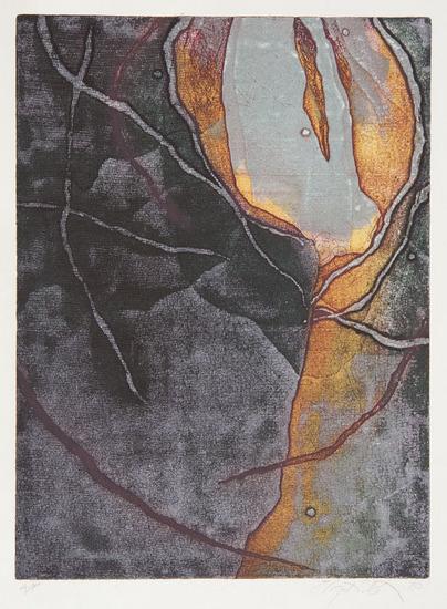 Appraisal: Elizabeth Doherty and Hilda WeingartenTwo etchings ELIZABETH DOHERTY Untitled abstract