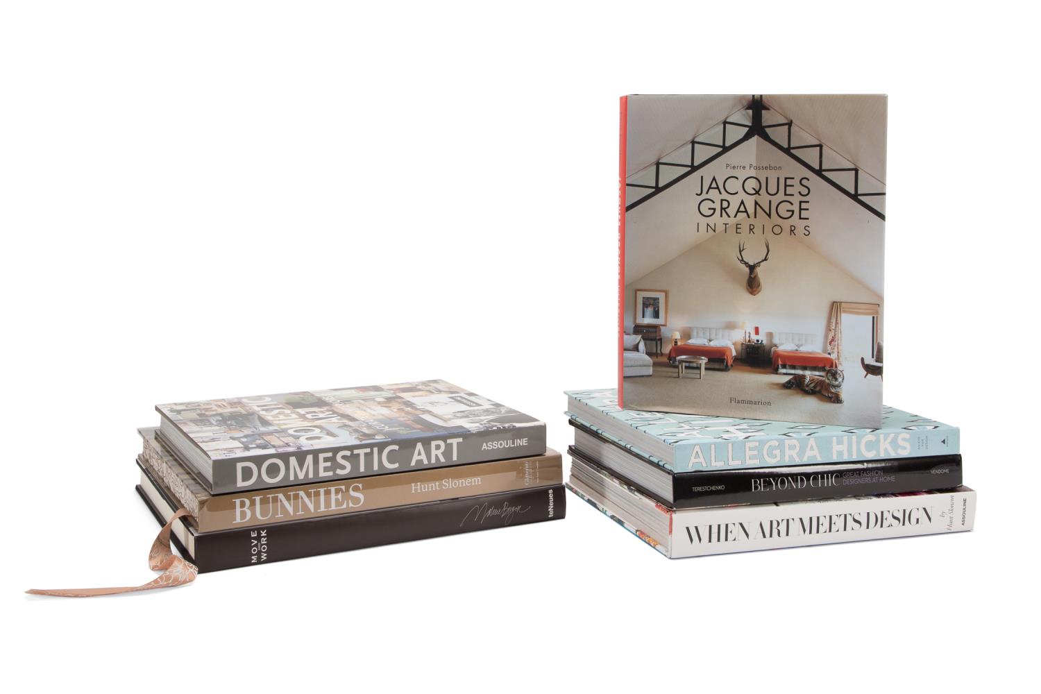 Appraisal: COLLECTION OF SEVEN BOOKS ON ART INTERIOR DESIGN Collection of