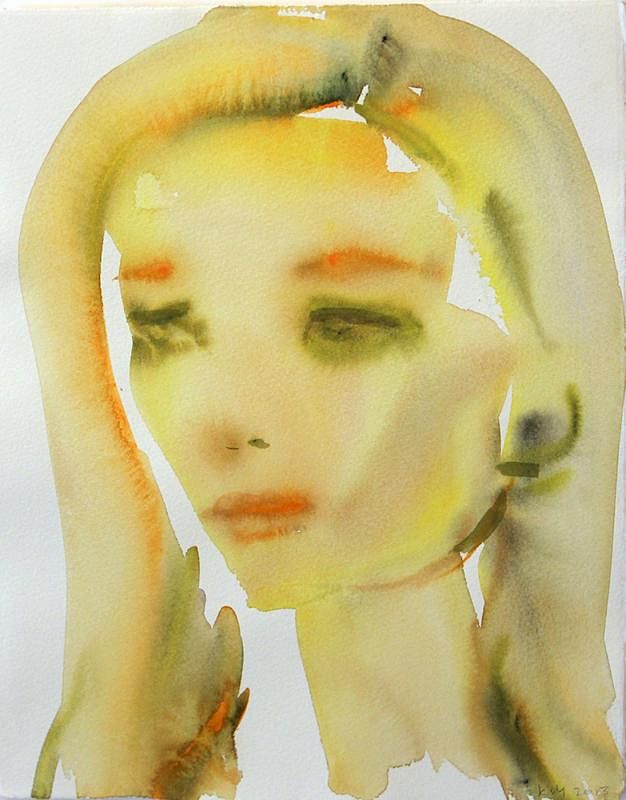 Appraisal: Kim McCarty Born Kim McCarty Born Untitled Watercolor on paper