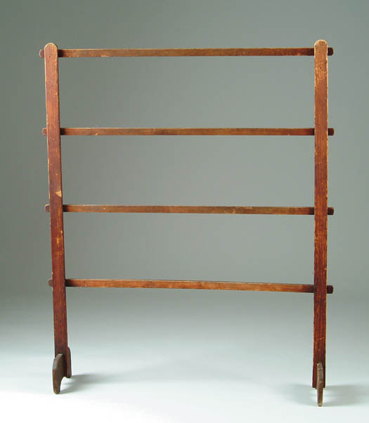 Appraisal: COUNTRY HERB DRYING RACK Late th C Four horizontal slats