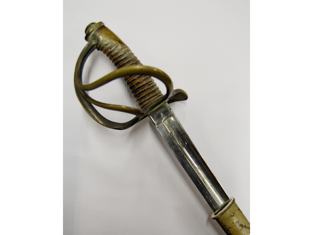 Appraisal: Prussian cavalry sabre stamped W R K with cm fullered