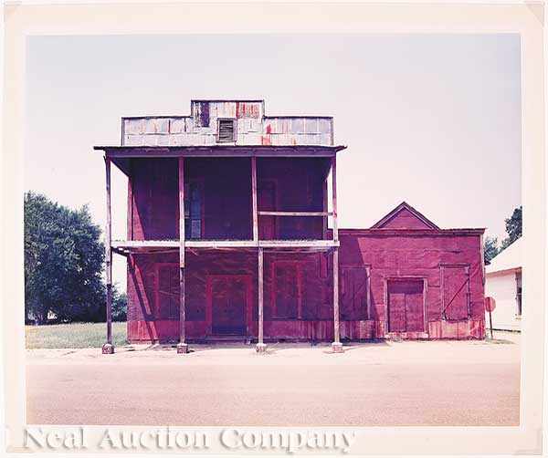 Appraisal: William Christenberry American Alabama b Facade of Warehouse Newbern Alabama