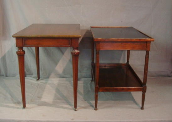 Appraisal: Two Regency style -drawer end tables From a West th